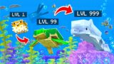 Eat FISH to MORPH in MINECRAFT!
