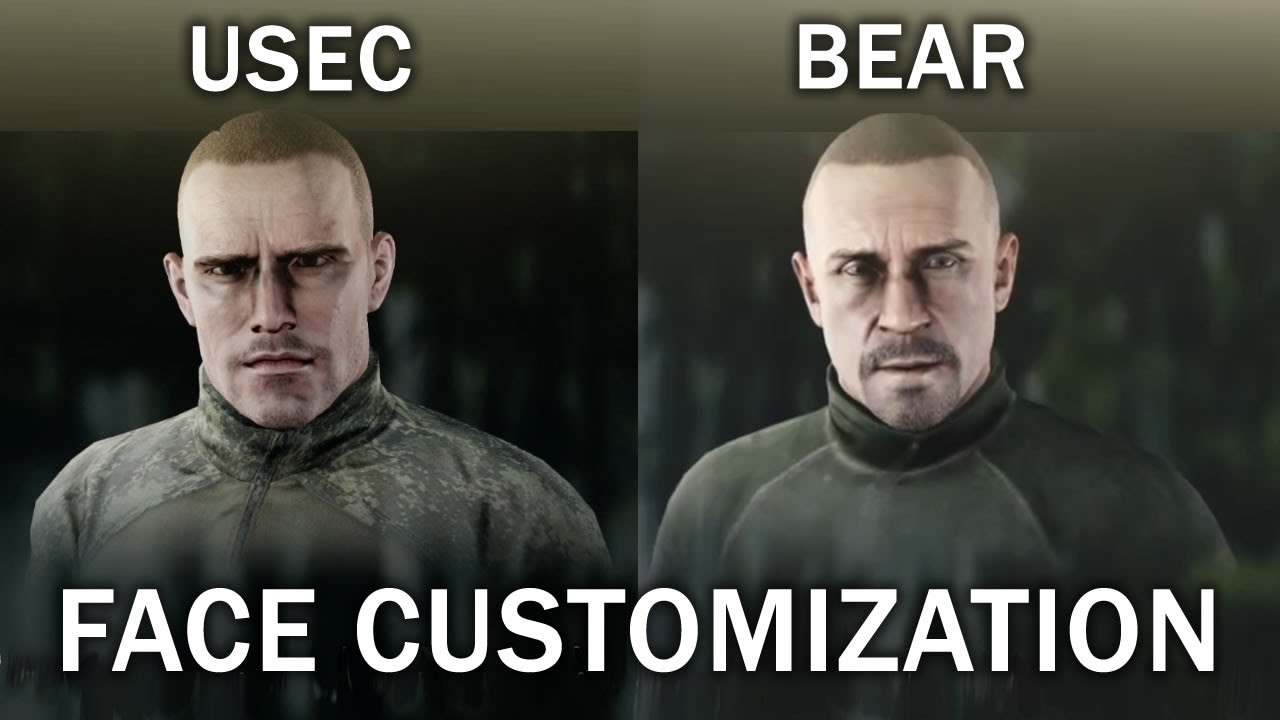 Escape From Tarkov Face Customization USEC and BEAR (How to Customize