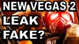 Fallout New Vegas 2 LEAK IS FAKE?!