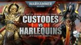 GRAND FINAL Adeptus Custodes vs Harlequins Warhammer 40K Battle Report 9th Ed 2000pts HERO'S PATH!
