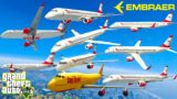 GTA V: Embraer E-195 Airplanes Best Extreme Longer Crash and Fail Compilation