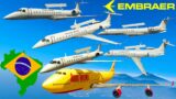 GTA V: Embraer EMB-145 AEW&C Airplanes Best Extreme Longer Crash and Fail Compilation