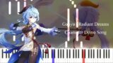Ganyu: Radiant Dreams Character Demo Song | Genshin Impact OST [Piano tutorial + Sheet]