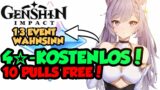 Genshin Impact Deutsch | KOSTENLOS 4 Star | 10 Pulls | Keqing Banner | Patch Update 1.3 EVENTS
