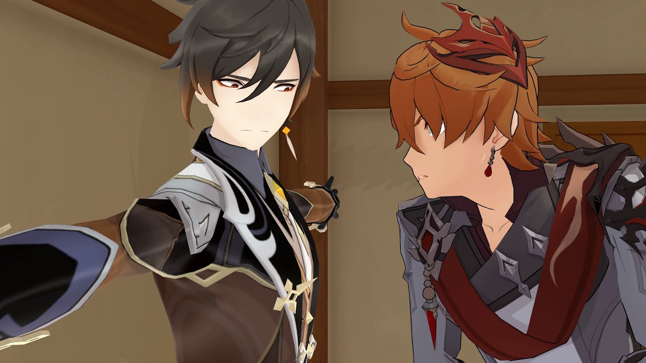 [Genshin Impact MMD] Tartaglia and ZhongLi Where is the door hole