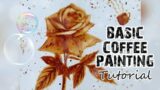 HOW TO PAINT USING COFFEE AS A MEDIUM / COFFEE PAINTING TUTORIAL FOR BEGINNERS