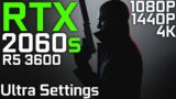 Hitman 3 | RTX 2060 Super + Ryzen 5 3600 | Ultra Settings | 1080p 1440p 4K