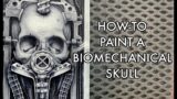 How-To Airbrush a Biomechanical Skull Part 1