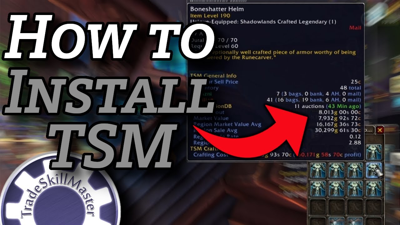 how to setup tradeskillmaster