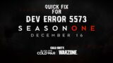 How to fix Call of Duty Warzone Dev Error 5573