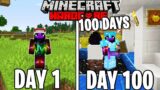 I Survived 100 Days in Hardcore Minecraft…