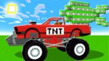 I Used TNT MONSTER Trucks To BLOW UP MINECRAFT!