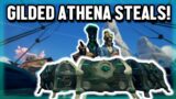 INSANE GILDED ATHENA STEALS IN SEA OF THIEVES!!