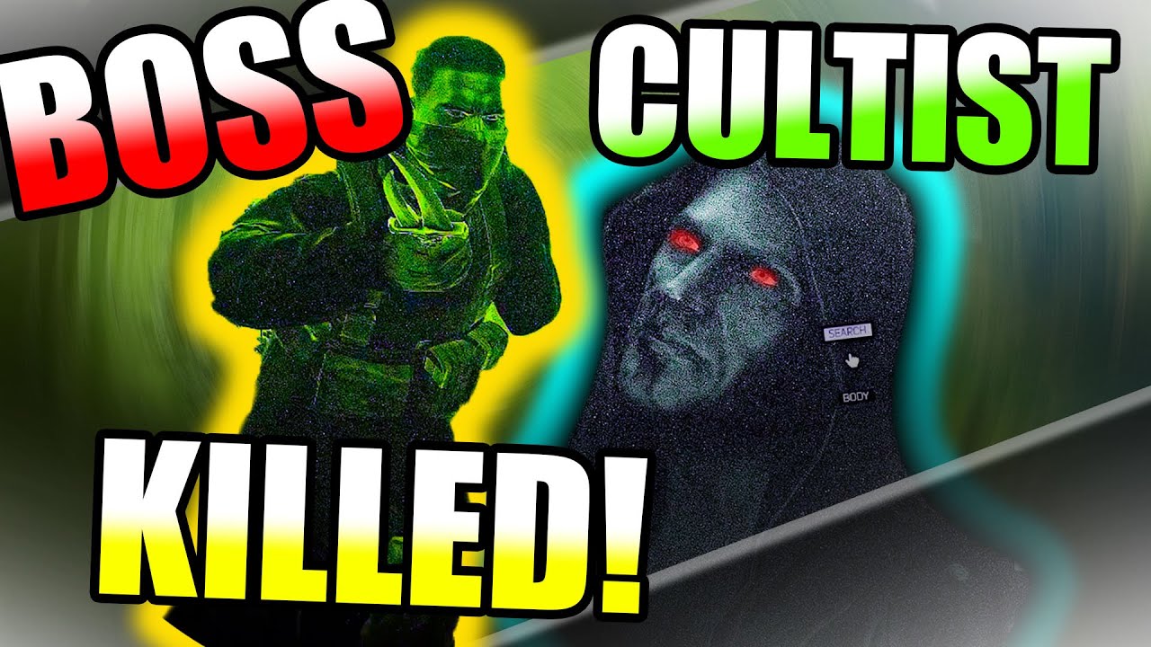 KILLED 6 TARKOV CULTIST + BOSS New Cultist Location & Poison Effect (EFT Wipe 12.9) Game videos