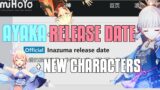 *NEW* KAMISATO AYAKA RELEASE DATE + NEW INAZUMA CHARACTERS | Genshin Impact Ayaka and Inazuma info