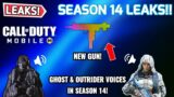 *NEW* SEASON 14 LEAKS / TWO NEW GUNS + Voice For GHOST & OUTRIDER | Call Of Duty Mobile