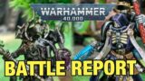 Necrons vs Space Marines with knight support Warhammer 40K battle report 2000 pts