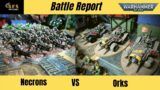 (New Codex) Necrons Vs Orks 9th Edition Warhammer 40k Battle Report.