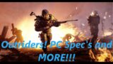New!!! Outriders PC Specs and Game Customization!!!