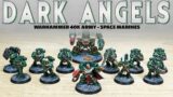 PAINTING SHOWCASE Dark Angels Space Marines Army Warhammer 40k 9th