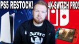 PS5 RESTOCKS AT BEST BUY AND GAMESTOP | NINTENDO SWITCH PRO LEAK REVEALS 4K SUPPORT AND OLED SCREEN!