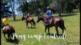 Pony camp day 1 | outride & bath