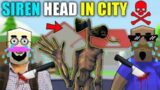 SIREN HEAD IN CITY | PART 1 | Sasti GTA V | Dude Theft Wars | Tecnoji Gamer