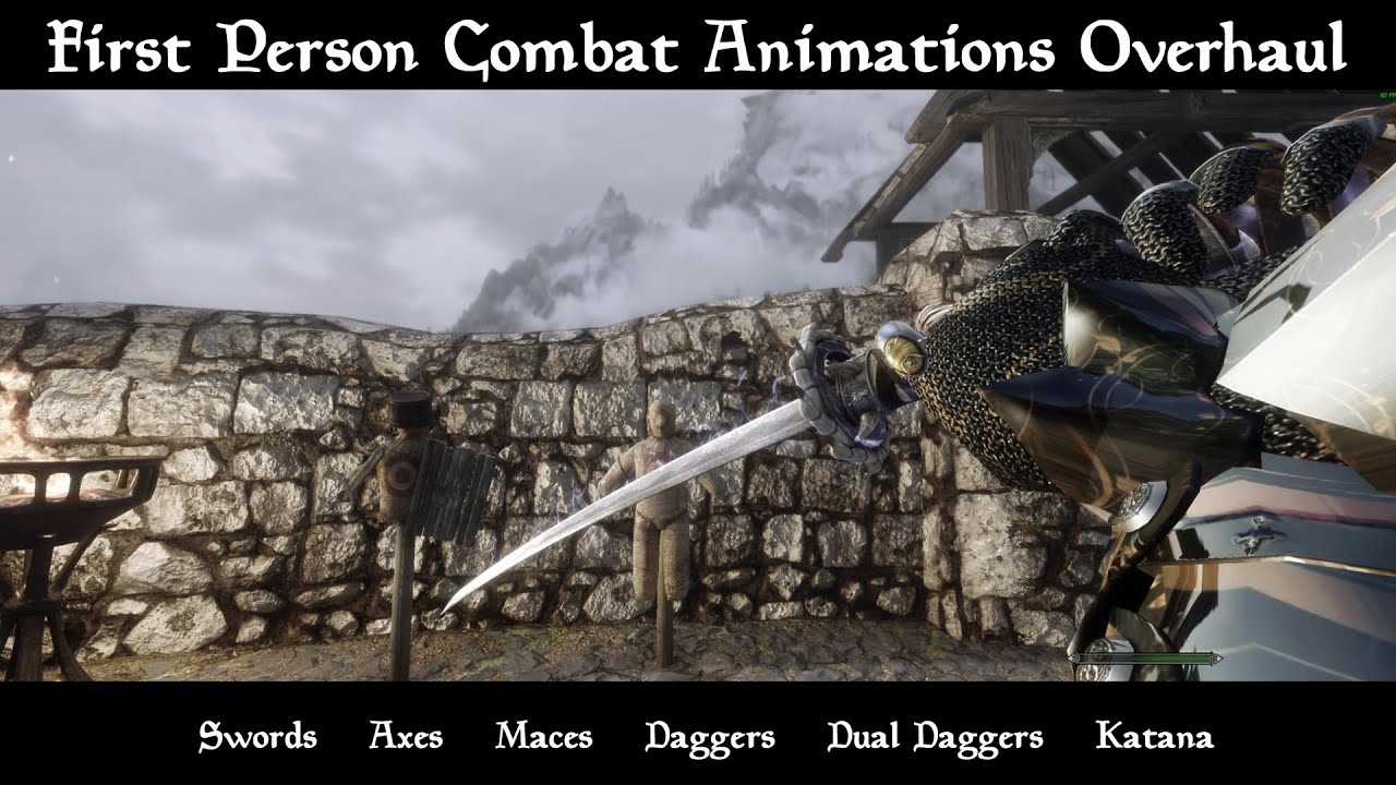 skyrim first person animations