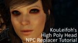 Skyrim SE / Skyrim Special Edition / Creating a KouLeifoh High Poly Head NPC Replacer