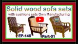 Solid wood sofa sets with cushions sets | EP.146 | part.31 | sri maari furnitures | smf | furniture