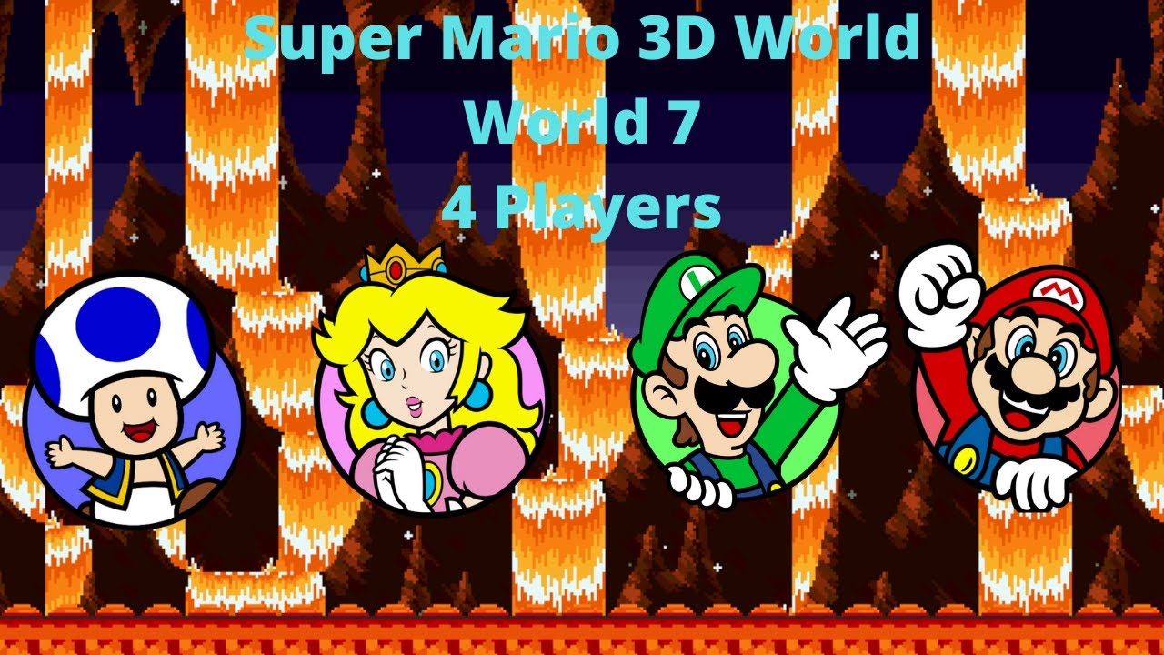 super-mario-3d-world-100-walkthrough-world-7-4-players-game-videos
