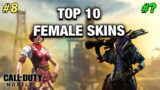 TOP 10 FEMALE SKINS in Call Of Duty: Mobile #Shorts