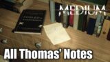 The Medium – All Thomas’ Notes Locations – An Unknown Outcome Achievement
