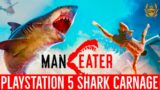 WE A SHARK! MANEATER ON PS5! NEW PS PLUS GAME FOR JANUARY 2021 ON PS5! MANEATER PS5 GAMEPLAY!