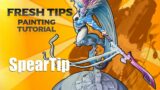 Warhammer 40K Jain Zar Aeldari Phoenix Lord (speartip) Fresh Tips miniature painting tutorial
