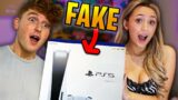 i surprised my boyfriend with a FAKE PS5… Prank