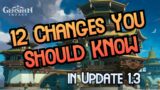 12 Changes You Should Know in Update 1.3 – Genshin Impact
