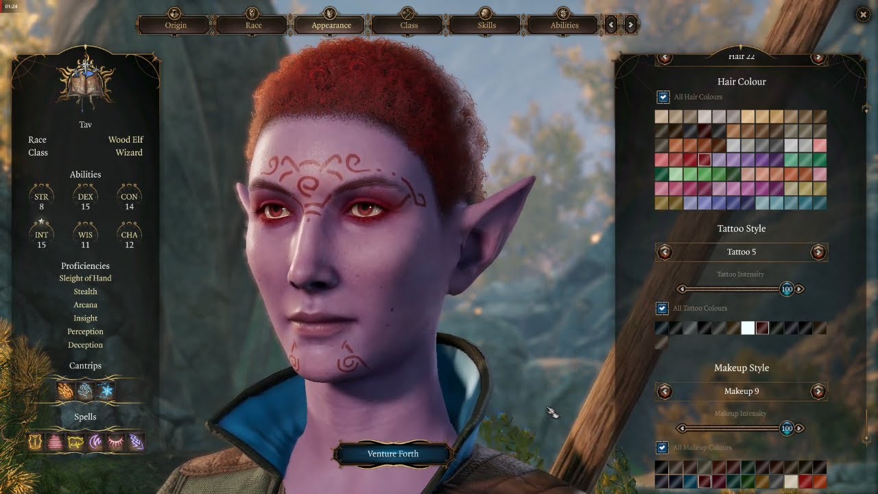 Baldur's Gate 3 Character Creation - Wood Elf Female Tutorial - S.1 E ...