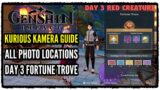 Genshin Impact Kurious Kamera Quest Guide All Photo Locations for DAY 3 RED CREATURES (Fortune Trove