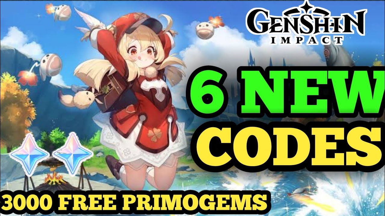 6 NEW GENSHIN IMPACT REDEEM CODES 2021 GENSHIN IMPACT PROMO CODES 