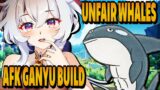 AFK GANYU BUILD | UNFAIR WHALES GETTING STRONGER | GENSHIN IMPACT FUNNY MOMENTS PART 117