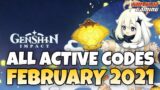 ALL Active CODES Genshin Impact | Redeem CODES February 2021