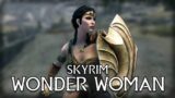 Acey does a Wonder Woman Run in Skyrim (6) #Skyrim #WonderWoman #SwordAndShield