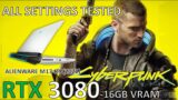 Alienware M17 R4 RTX 3080 Cyberpunk 2077 All Settings Tested | 16gb VRAM Laptop Gaming Test