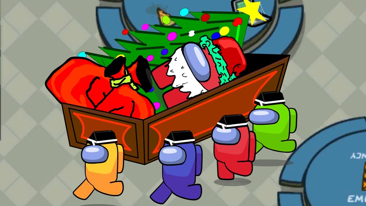 Among Us: Santa Claus with gifts - Coffin Dance Parody - Game videos