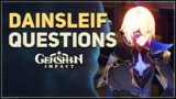 Answering Dainsleif Questions Genshin Impact