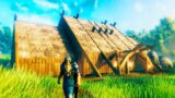 Built a HUGE Viking Long House to Store Everything – Valheim Gameplay / Early Access