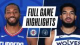 CLIPPERS at TIMBERWOLVES | FULL GAME HIGHLIGHTS | February 10, 2021