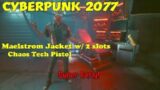 Cyberpunk 2077 Maelstrom Jacket and Iconic Tech Pistol Early Game