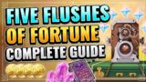 Five Flushes of Fortune Complete Guide Genshin Impact New Event Patch 1.3 Selfie with Xiao